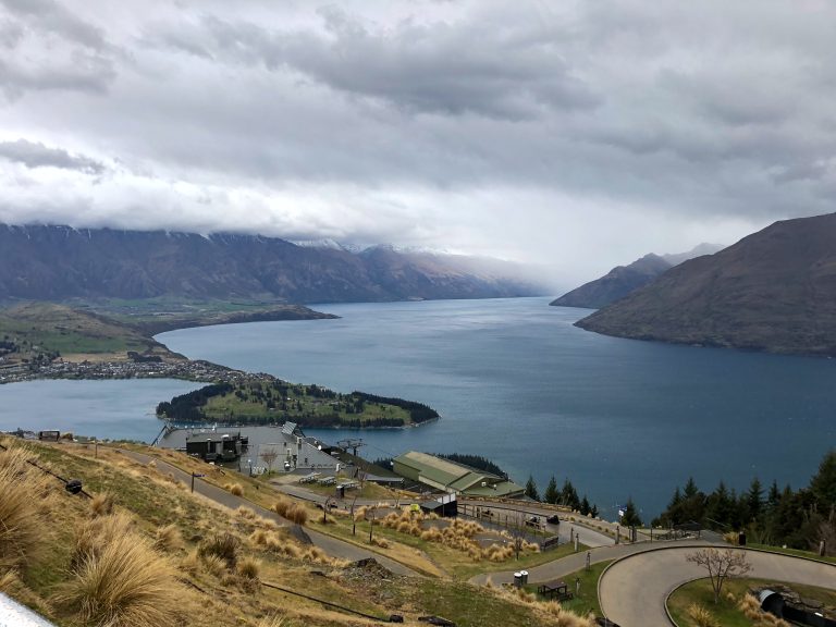 View over Lake Wakatipu from the Luge in Queenstown